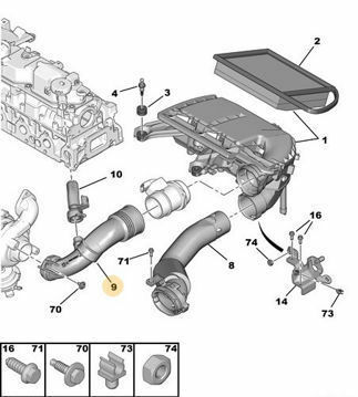 Peugeot%20308%20T7%20HAVA%20FİLTRE%20HORTUMU