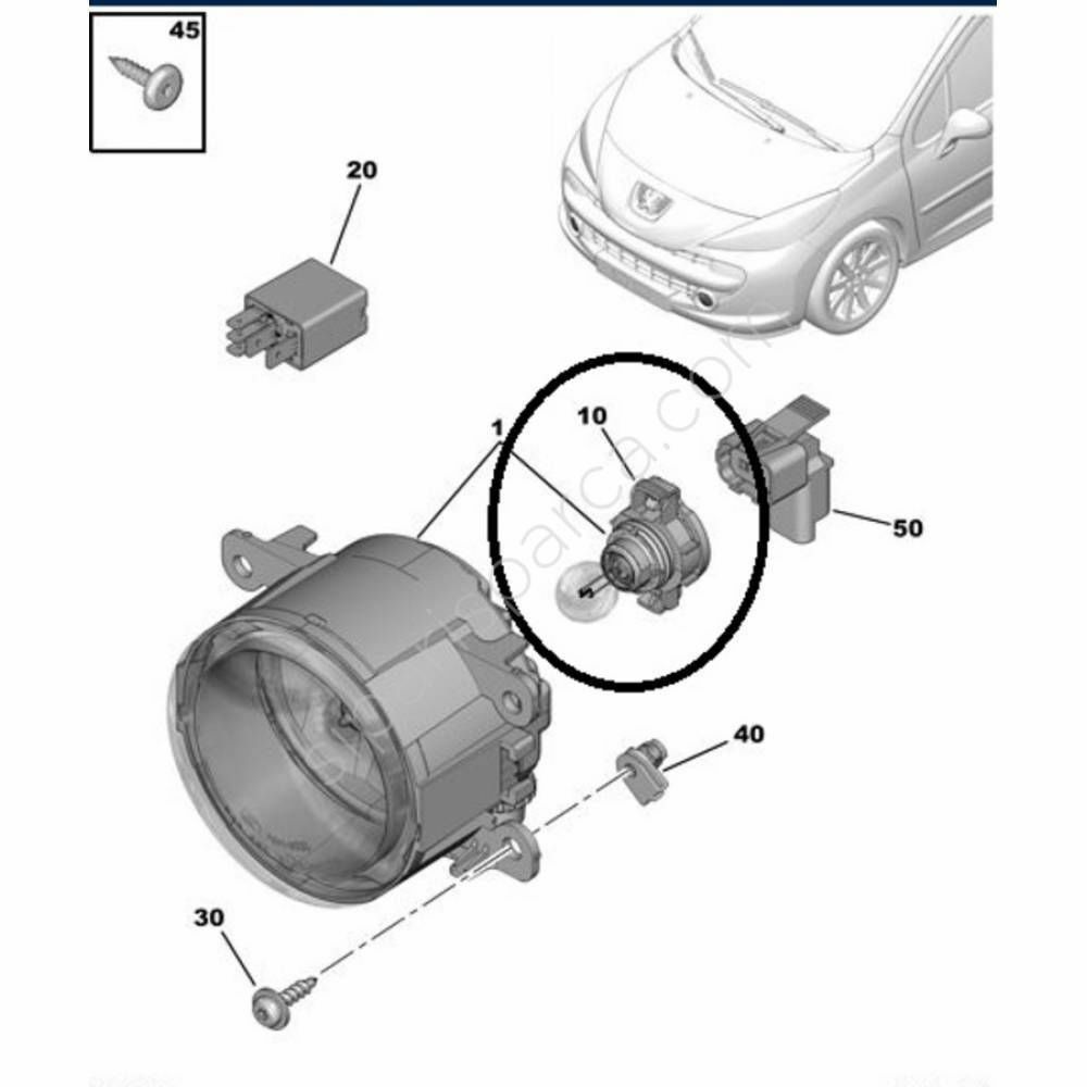 Peugeot%203008%20Sis%20Ampülü%206216h0%20-%20orjinal