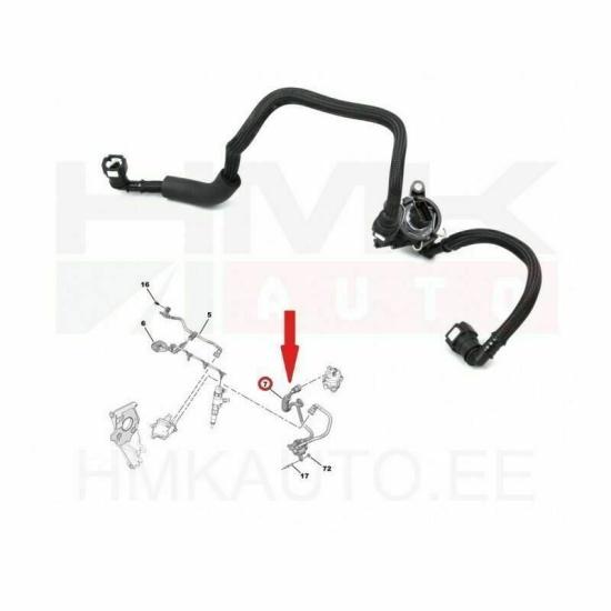 Citroen Berlingo Mazot Filtre Sıcaklık Sensörü Hortumu 9813043380